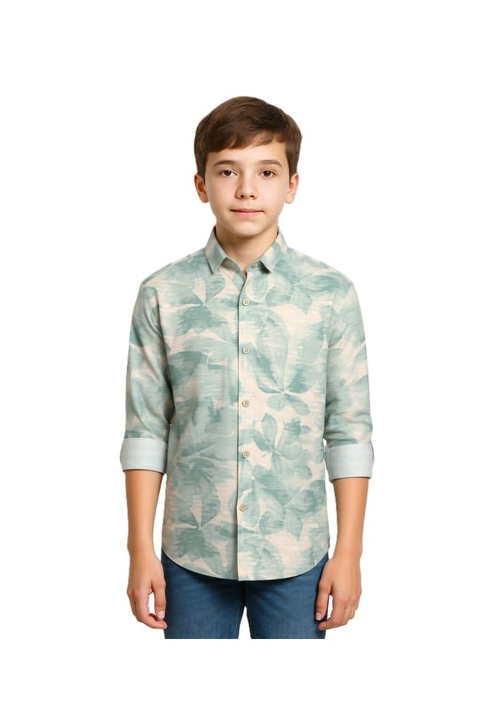 CHARCHIT Boys Cotton Full Sleeves Printed Casual Shirt - Image 1